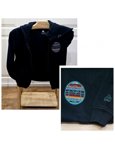 Sudadera de niño unisex con capucha y cremallera "Colección Firma" Mod. 41
